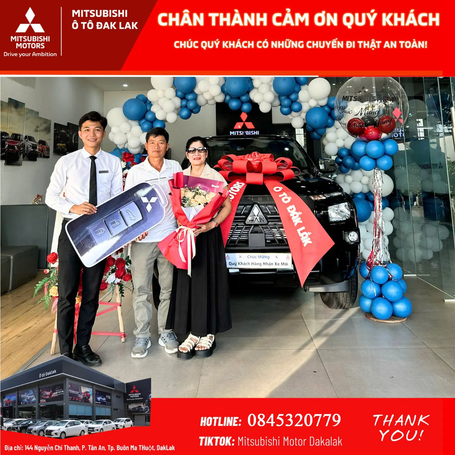 Mitsubishi Đắk Lắk Bàn giao xe mới cho khách hàng tháng 03-2026